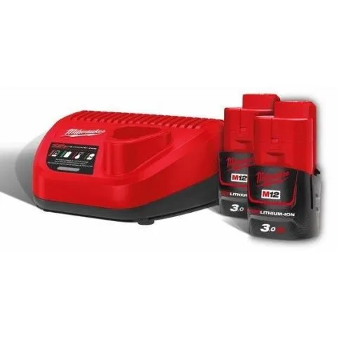 Premium M12 NRG-302 Milwaukee Laddpaket